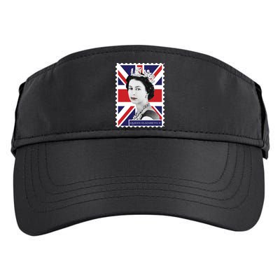 Queen Elizabeth II England Stamp Adult Drive Performance Visor