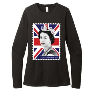 Queen Elizabeth II England Stamp Womens CVC Long Sleeve Shirt