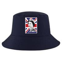 Queen Elizabeth II England Stamp Cool Comfort Performance Bucket Hat