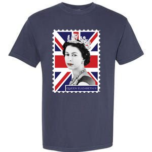 Queen Elizabeth II England Stamp Garment-Dyed Heavyweight T-Shirt