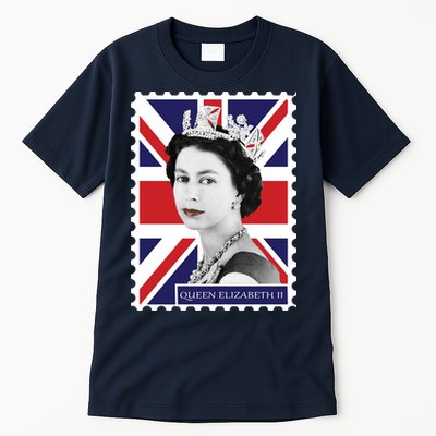Queen Elizabeth II England Stamp Tall T-Shirt
