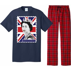 Queen Elizabeth II England Stamp Pajama Set