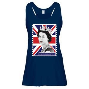 Queen Elizabeth II England Stamp Ladies Essential Flowy Tank