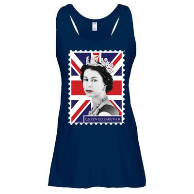 Queen Elizabeth II England Stamp Ladies Essential Flowy Tank