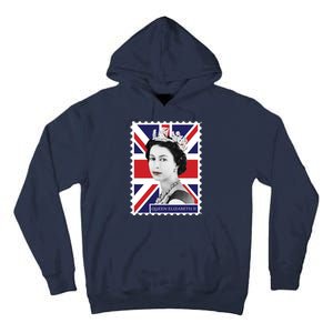 Queen Elizabeth II England Stamp Tall Hoodie