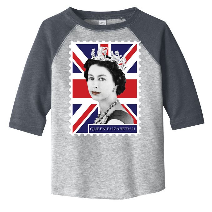 Queen Elizabeth II England Stamp Toddler Fine Jersey T-Shirt