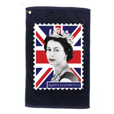 Queen Elizabeth II England Stamp Golf Towel