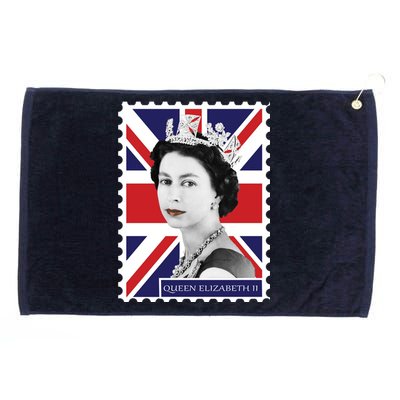 Queen Elizabeth II England Stamp Grommeted Golf Towel