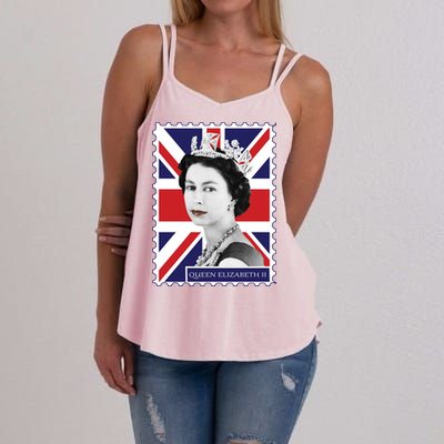 Queen Elizabeth II England Stamp Women's Strappy Tank