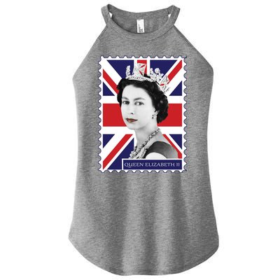 Queen Elizabeth II England Stamp Women's Perfect Tri Rocker Tank