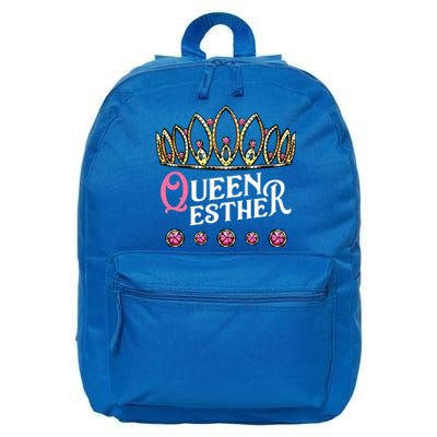 Queen Esther Jewish Purim Costume Humorous Holiday Carnival Gift 16 in Basic Backpack