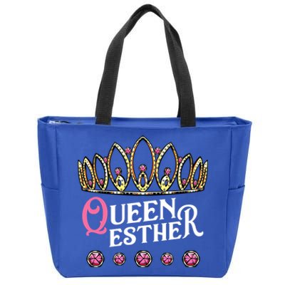 Queen Esther Jewish Purim Costume Humorous Holiday Carnival Gift Zip Tote Bag