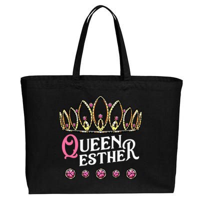 Queen Esther Jewish Purim Costume Humorous Holiday Carnival Gift Cotton Canvas Jumbo Tote