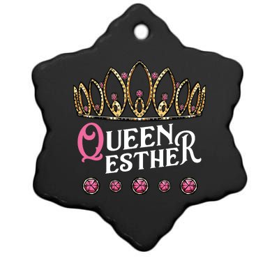 Queen Esther Jewish Purim Costume Humorous Holiday Carnival Ceramic Star Ornament