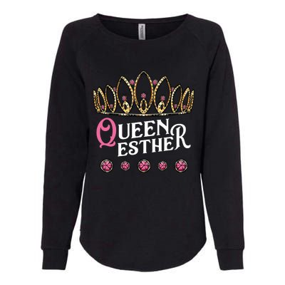 Queen Esther Jewish Purim Costume Humorous Holiday Carnival Womens California Wash Sweatshirt