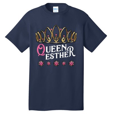 Queen Esther Jewish Purim Costume Humorous Holiday Carnival Tall T-Shirt