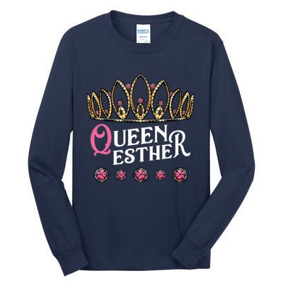 Queen Esther Jewish Purim Costume Humorous Holiday Carnival Tall Long Sleeve T-Shirt