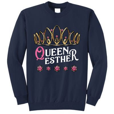 Queen Esther Jewish Purim Costume Humorous Holiday Carnival Tall Sweatshirt