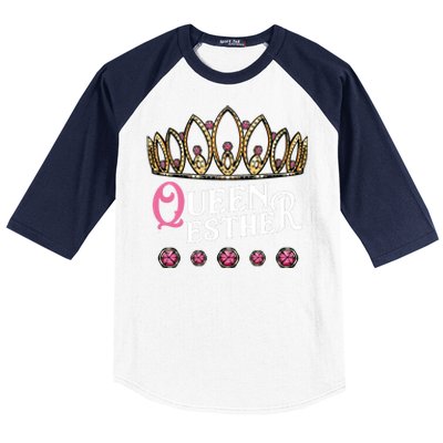 Queen Esther Jewish Purim Costume Humorous Holiday Carnival Baseball Sleeve Shirt