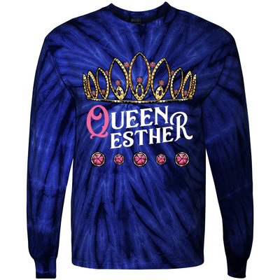 Queen Esther Jewish Purim Costume Humorous Holiday Carnival Tie-Dye Long Sleeve Shirt