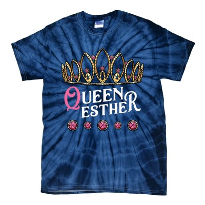 Queen Esther Jewish Purim Costume Humorous Holiday Carnival Tie-Dye T-Shirt