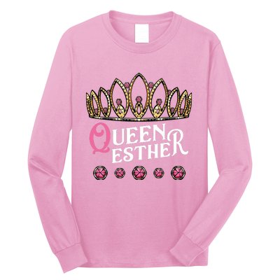 Queen Esther Jewish Purim Costume Humorous Holiday Carnival Long Sleeve Shirt