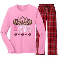 Queen Esther Jewish Purim Costume Humorous Holiday Carnival Women's Long Sleeve Flannel Pajama Set 