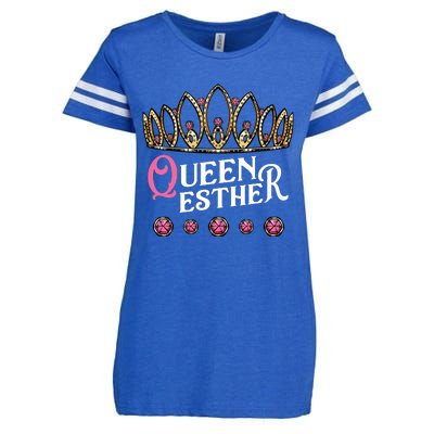 Queen Esther Jewish Purim Costume Humorous Holiday Carnival Enza Ladies Jersey Football T-Shirt