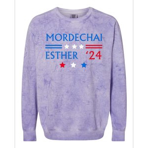 Queen Esther Mordechai 2024 Purim Costume For Such A Time As Colorblast Crewneck Sweatshirt