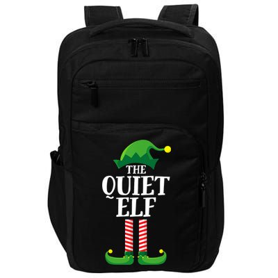 Quiet Elf Matching Family Group Christmas Party Impact Tech Backpack