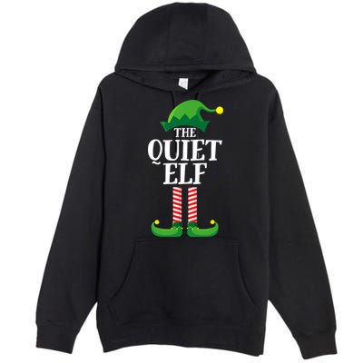 Quiet Elf Matching Family Group Christmas Party Premium Pullover Hoodie