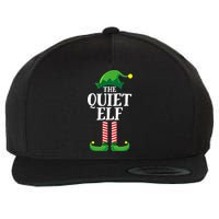 Quiet Elf Matching Family Group Christmas Party Wool Snapback Cap