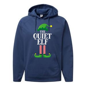 Quiet Elf Matching Family Group Christmas Party Performance Fleece Hoodie