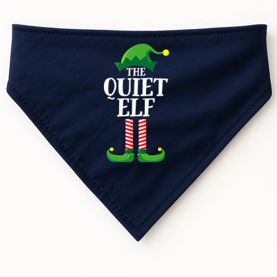 Quiet Elf Matching Family Group Christmas Party USA-Made Doggie Bandana