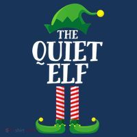 Quiet Elf Matching Family Group Christmas Party Tall T-Shirt