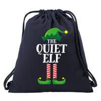 Quiet Elf Matching Family Group Christmas Party Drawstring Bag