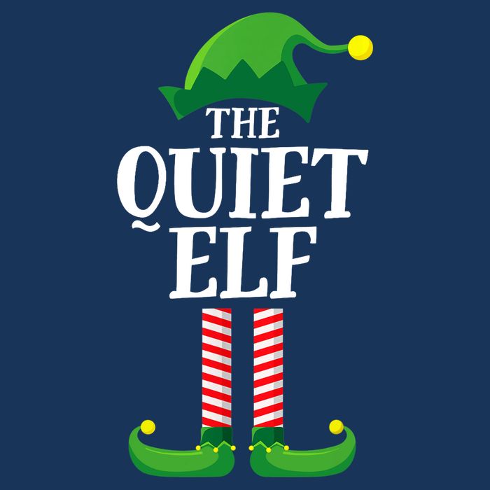 Quiet Elf Matching Family Group Christmas Party Drawstring Bag