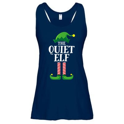 Quiet Elf Matching Family Group Christmas Party Ladies Essential Flowy Tank