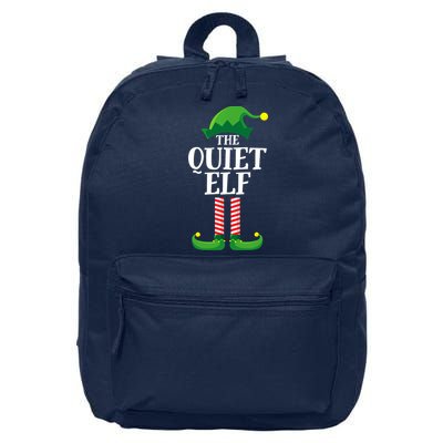 Quiet Elf Matching Family Group Christmas Party 16 in Basic Backpack