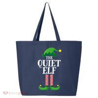 Quiet Elf Matching Family Group Christmas Party 25L Jumbo Tote
