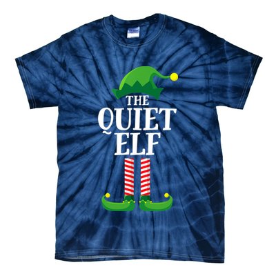 Quiet Elf Matching Family Group Christmas Party Tie-Dye T-Shirt