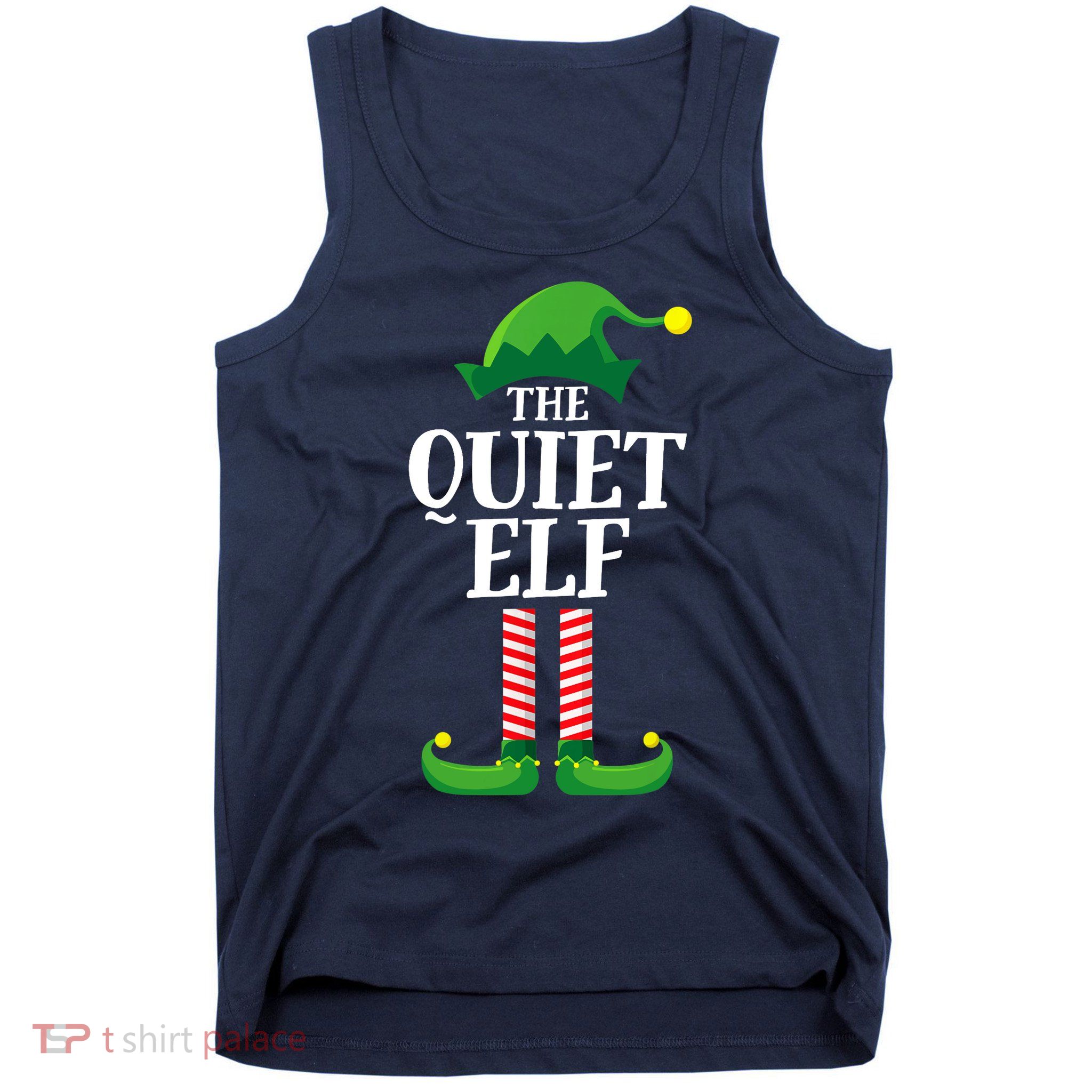Quiet Elf Matching Family Group Christmas Party Tank Top