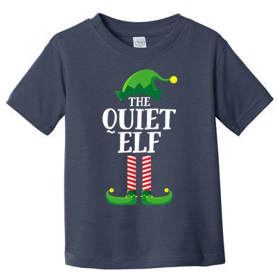 Quiet Elf Matching Family Group Christmas Party Toddler T-Shirt
