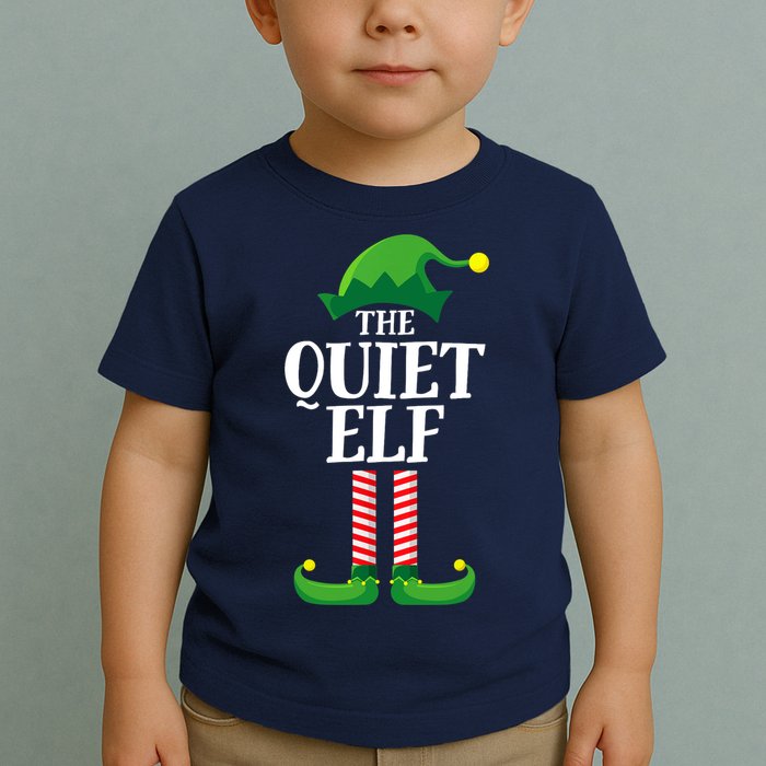 Quiet Elf Matching Family Group Christmas Party Toddler T-Shirt