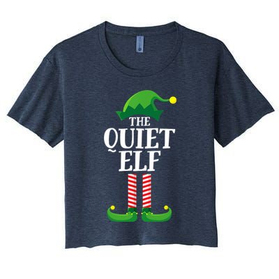 Quiet Elf Matching Family Group Christmas Party Crop Top