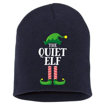 Quiet Elf Matching Family Group Christmas Party Short Acrylic Beanie