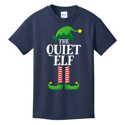 Quiet Elf Matching Family Group Christmas Party Kids T-Shirt