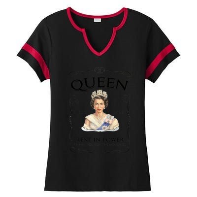 Queen Elizabeth Mug Elizabeth Mug Rip Elizabeth Mug Rip Queen Mug Her Majesty Th Ladies Halftime Notch Neck Tee