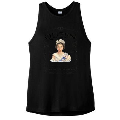 Queen Elizabeth Mug Elizabeth Mug Rip Elizabeth Mug Rip Queen Mug Her Majesty Th Ladies PosiCharge Tri-Blend Wicking Tank