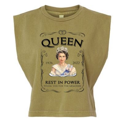 Queen Elizabeth Mug Elizabeth Mug Rip Elizabeth Mug Rip Queen Mug Her Majesty Th Garment-Dyed Women's Muscle Tee